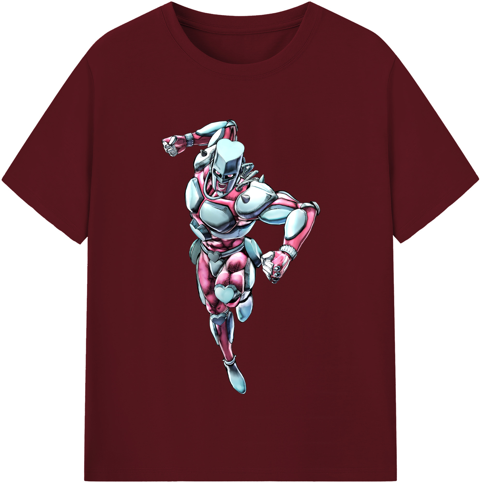 （画像用） ジョジョの奇妙な冒険 ひがしかた じょうすけ JoJo's Bizarre Adventure Higashikata Josuke 綿100％半袖Tシャツ（フロントプリント）